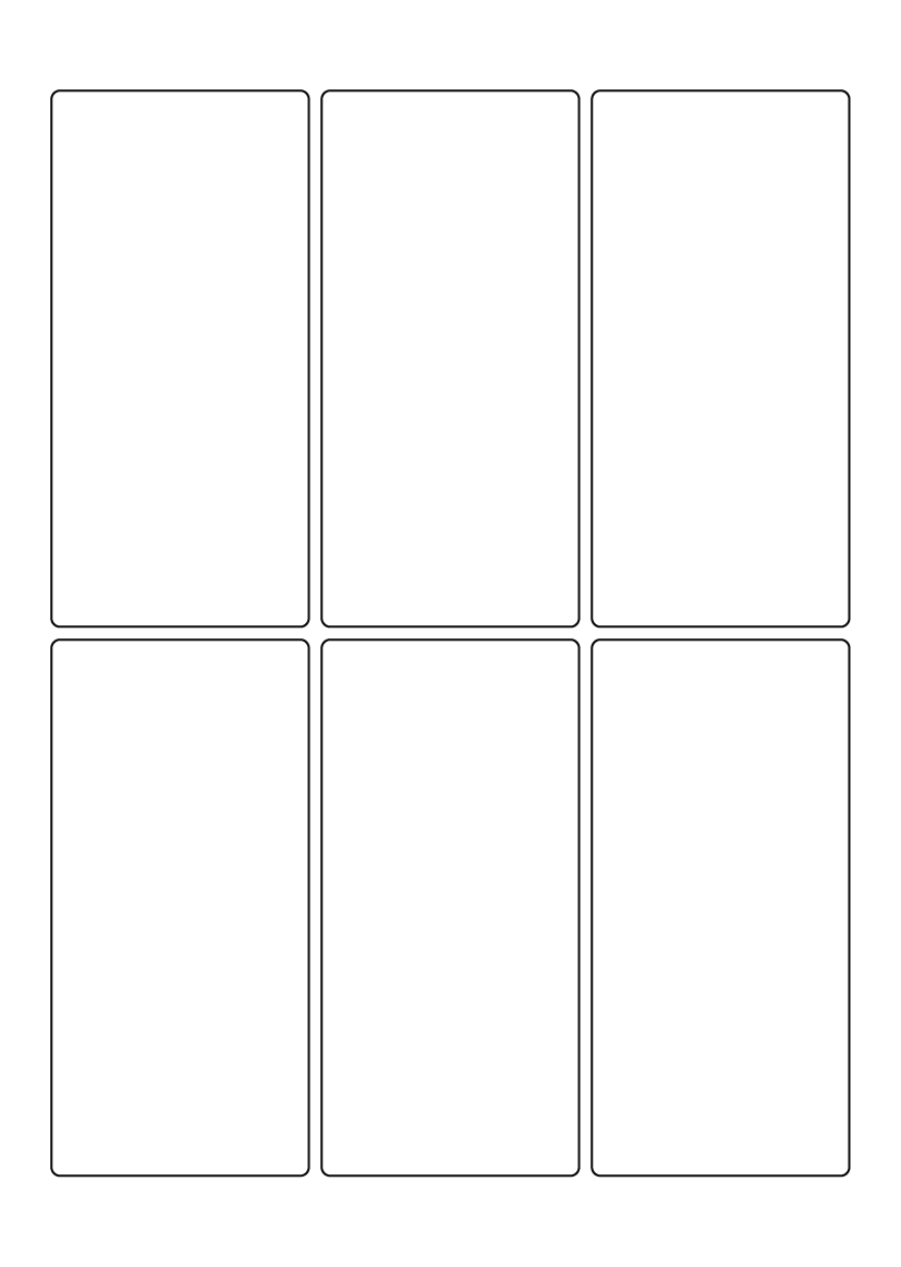 Rectangle labels 125mm x 60mm - White Paper Labels