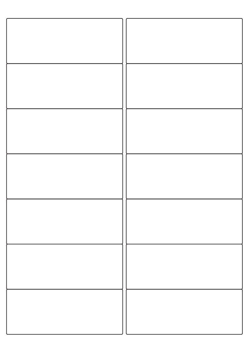 Rectangle labels 98mm x 38mm - Solid Colours Paper Labels