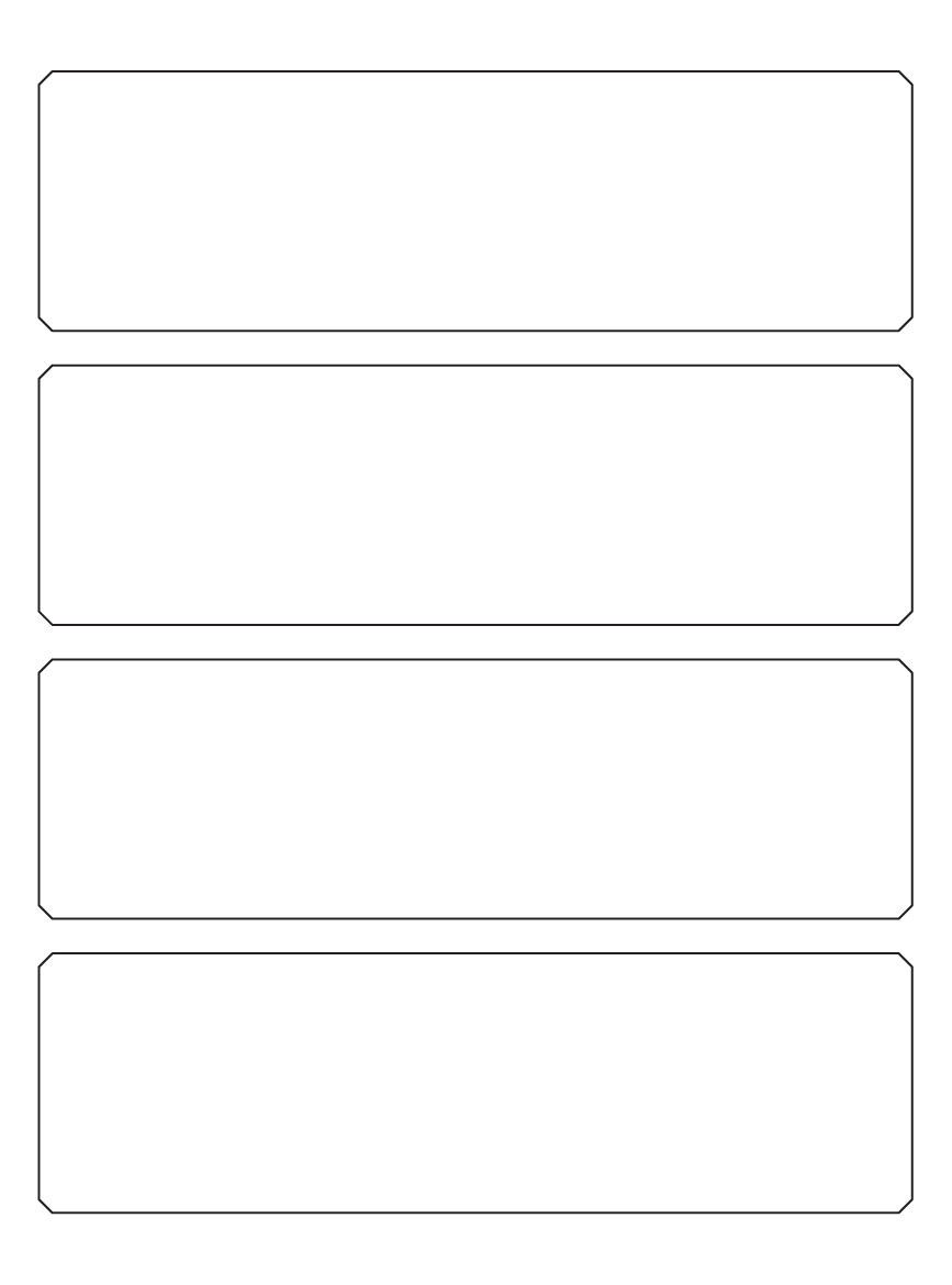 Shape labels 202mm x 60mm - White Paper Labels
