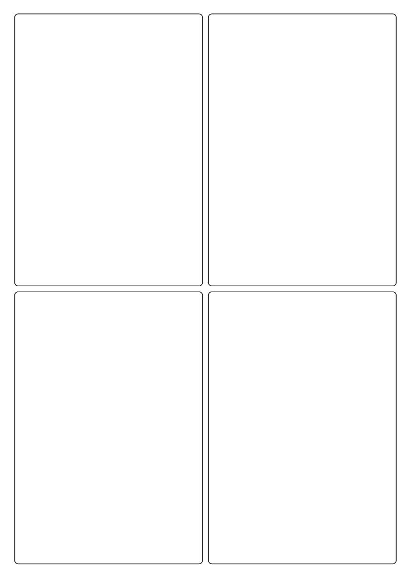 Rectangle labels 139mm x 96mm - White Paper Labels