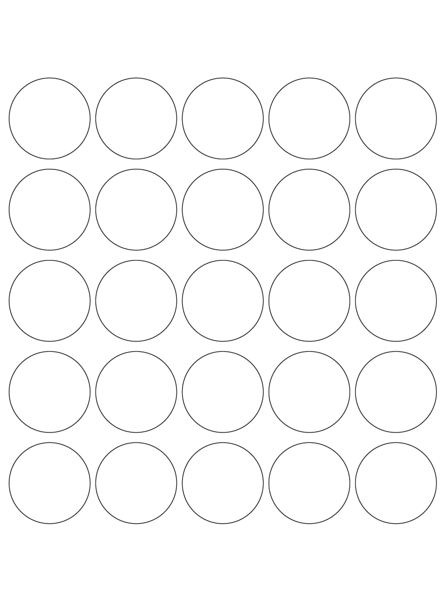 Circle labels 40mm dia - White Paper Labels