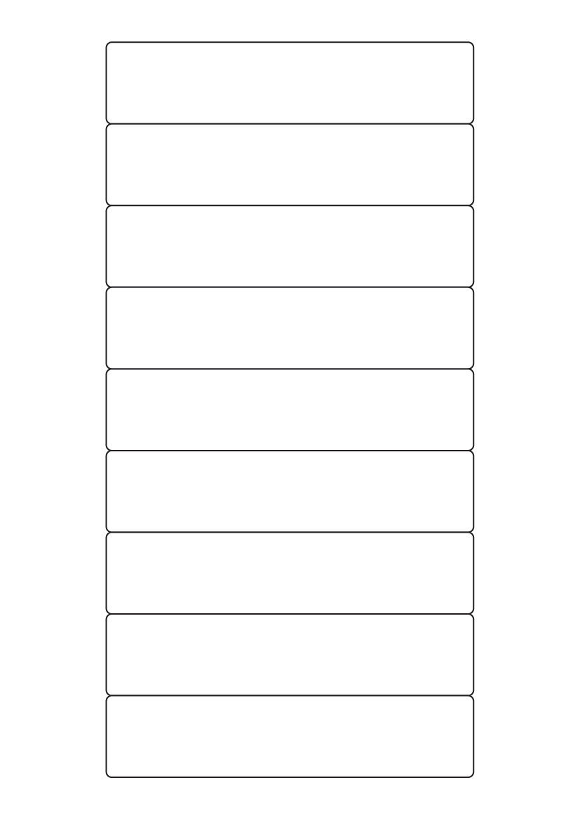 Rectangle labels 133mm x 29.6mm - White Paper Labels