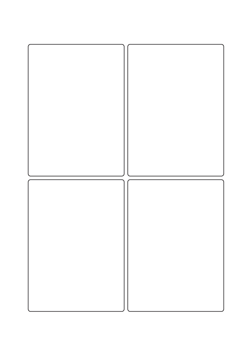 Rectangle labels 110mm x 80mm - White Paper Labels