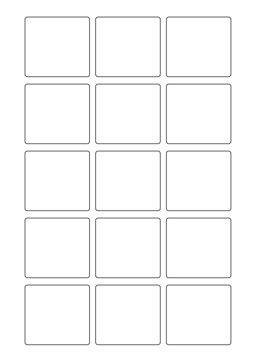 Rectangle labels 53mm x 50mm - White Paper Labels