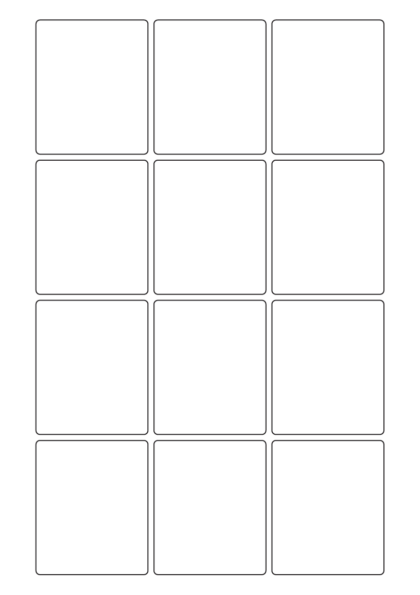 Rectangle labels 67mm x 56mm - Solid Colours Paper Labels