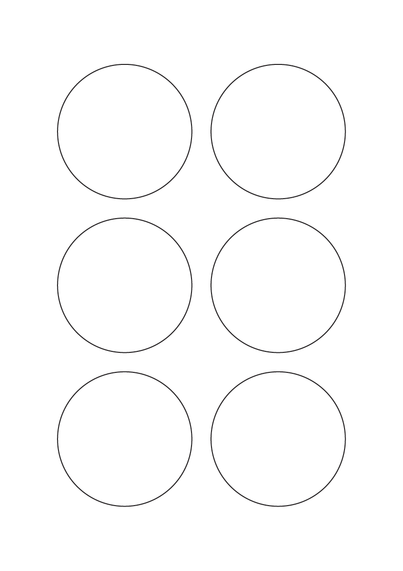 Circle labels 70mm dia - White Paper Labels