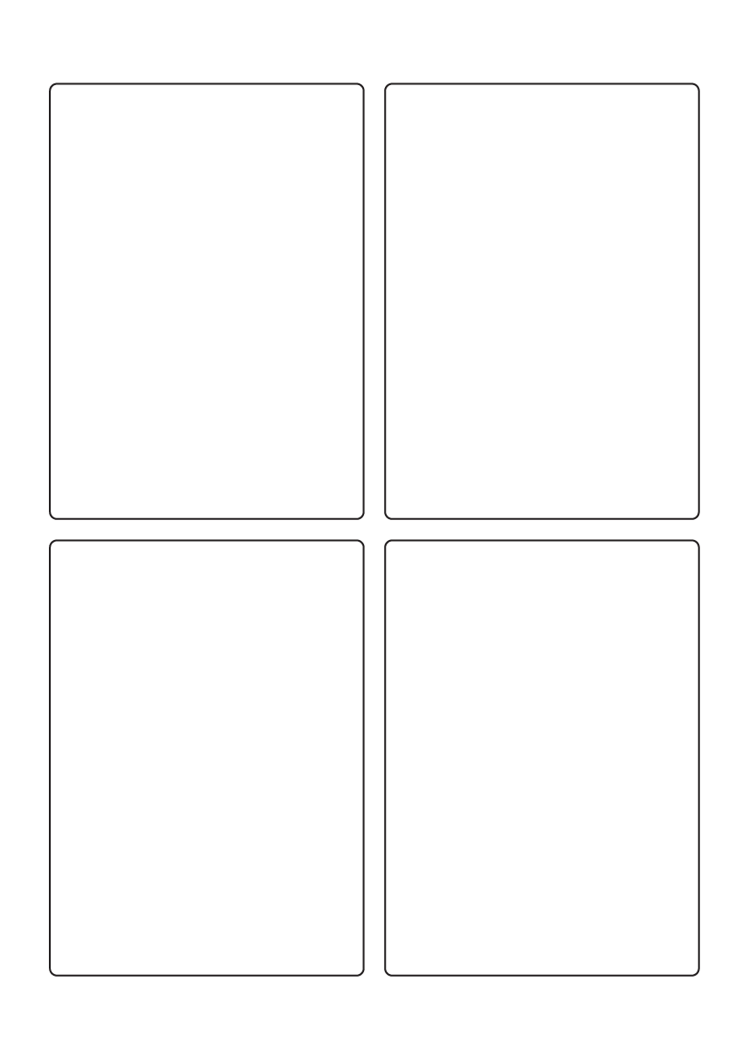 Rectangle labels 122mm x 88mm - White Paper Labels