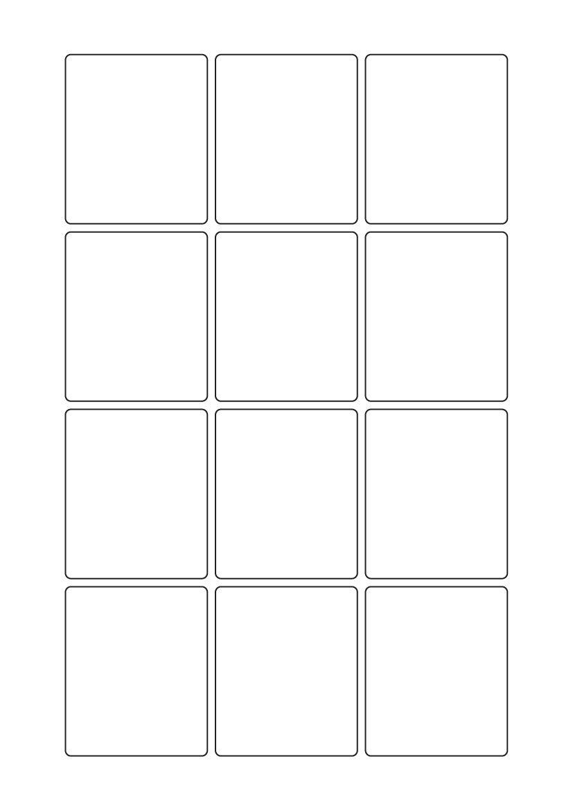 Rectangle labels 62mm x 52mm - Solid Colours Paper Labels