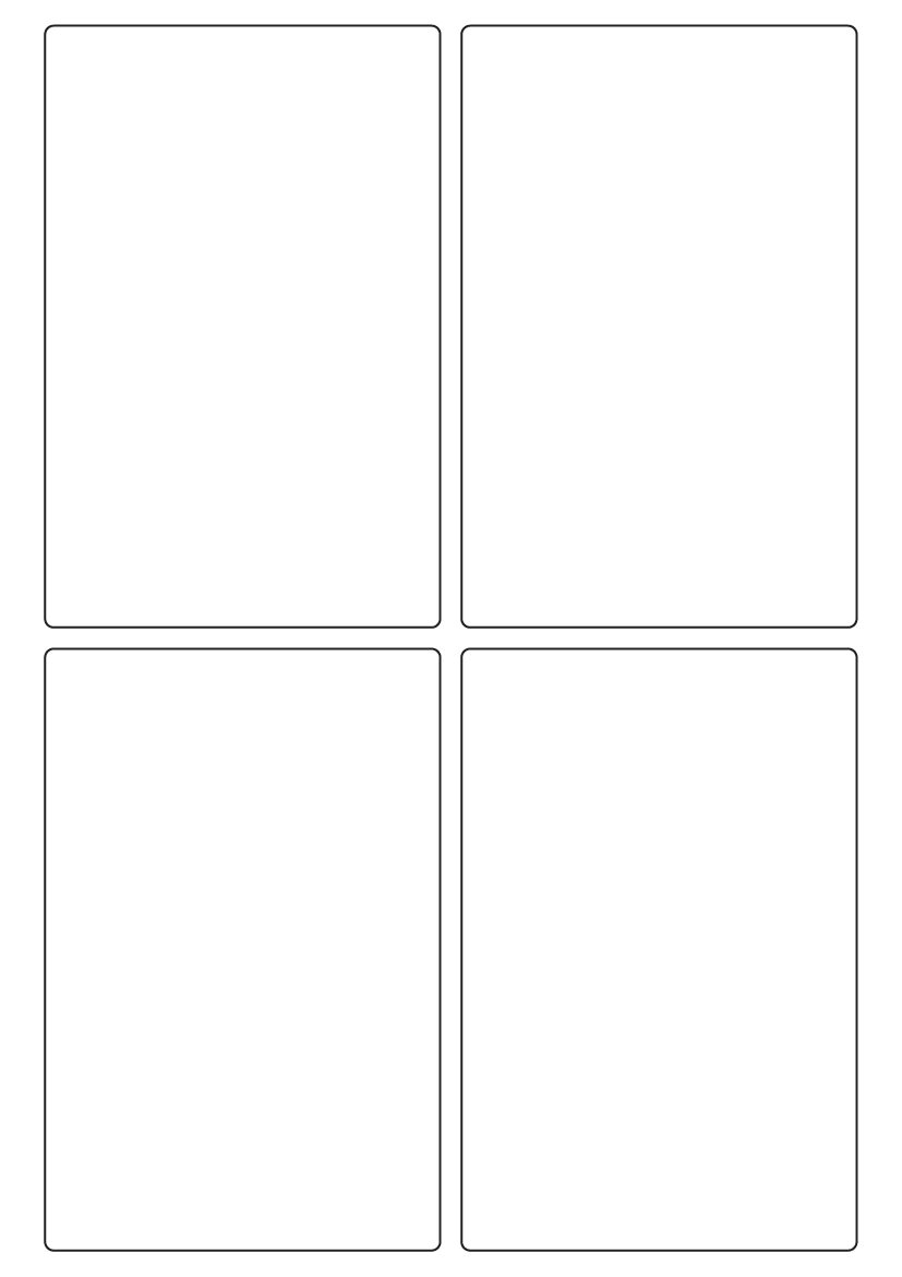 Rectangle labels 140mm x 92mm - White Paper Labels