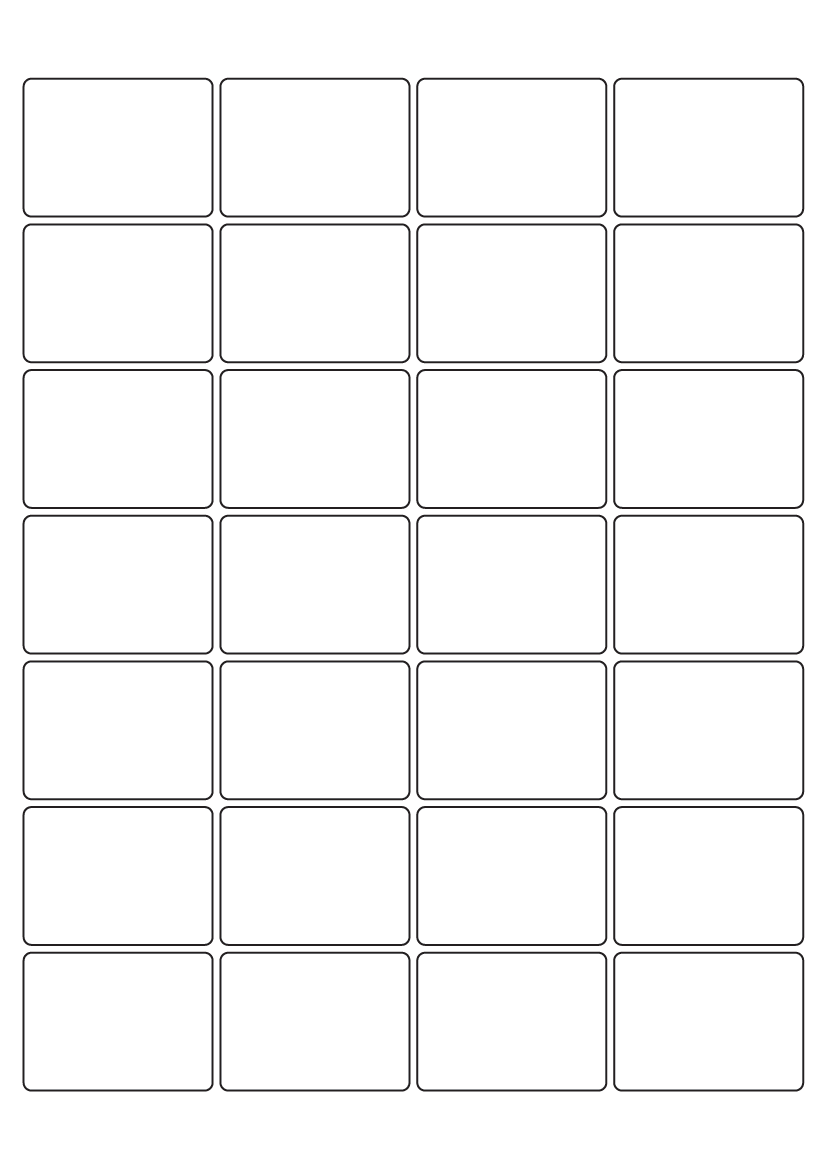 Rectangle labels 48mm x 35mm - White Paper Labels