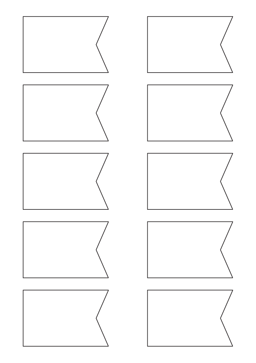 Shape labels 70mm x 46mm - White Paper Labels