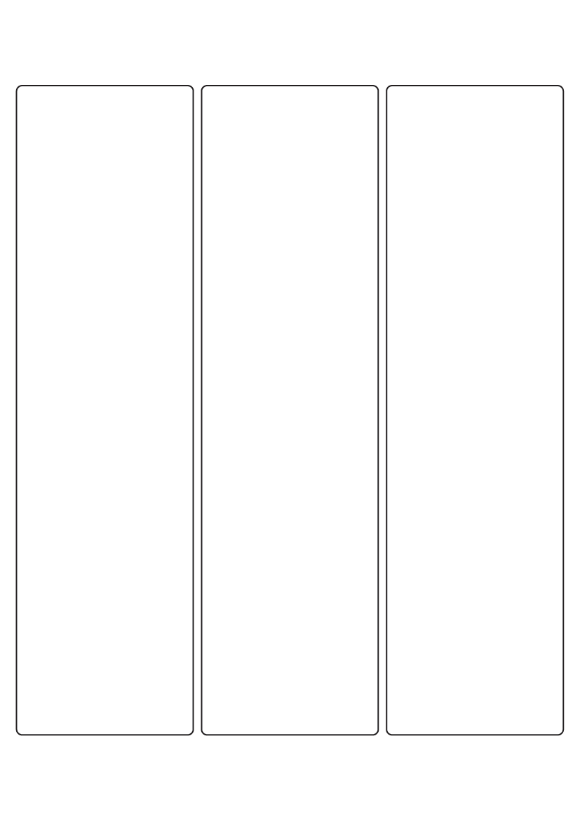Rectangle labels 235mm x 64mm - White Paper Labels