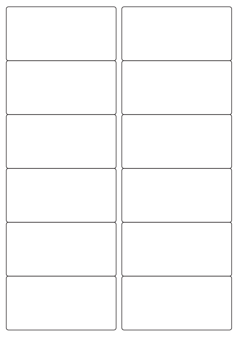 Rectangle Labels 97 mm x 47.5mm - Speciality Paper Labels