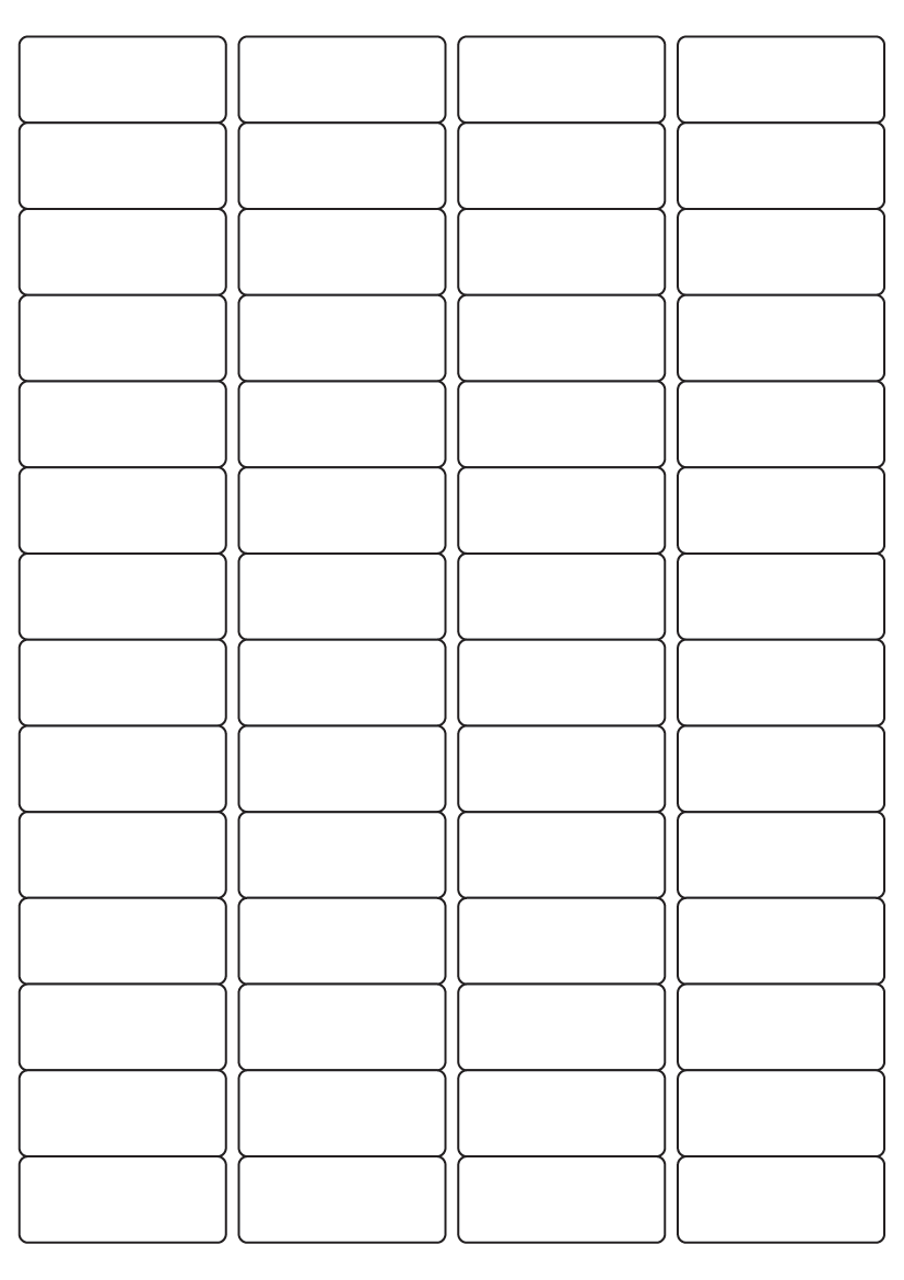 48 mm x 20 mm - Fluorescent Economy Labels 48 mm x 20 mm - Fluorescent Economy Labels