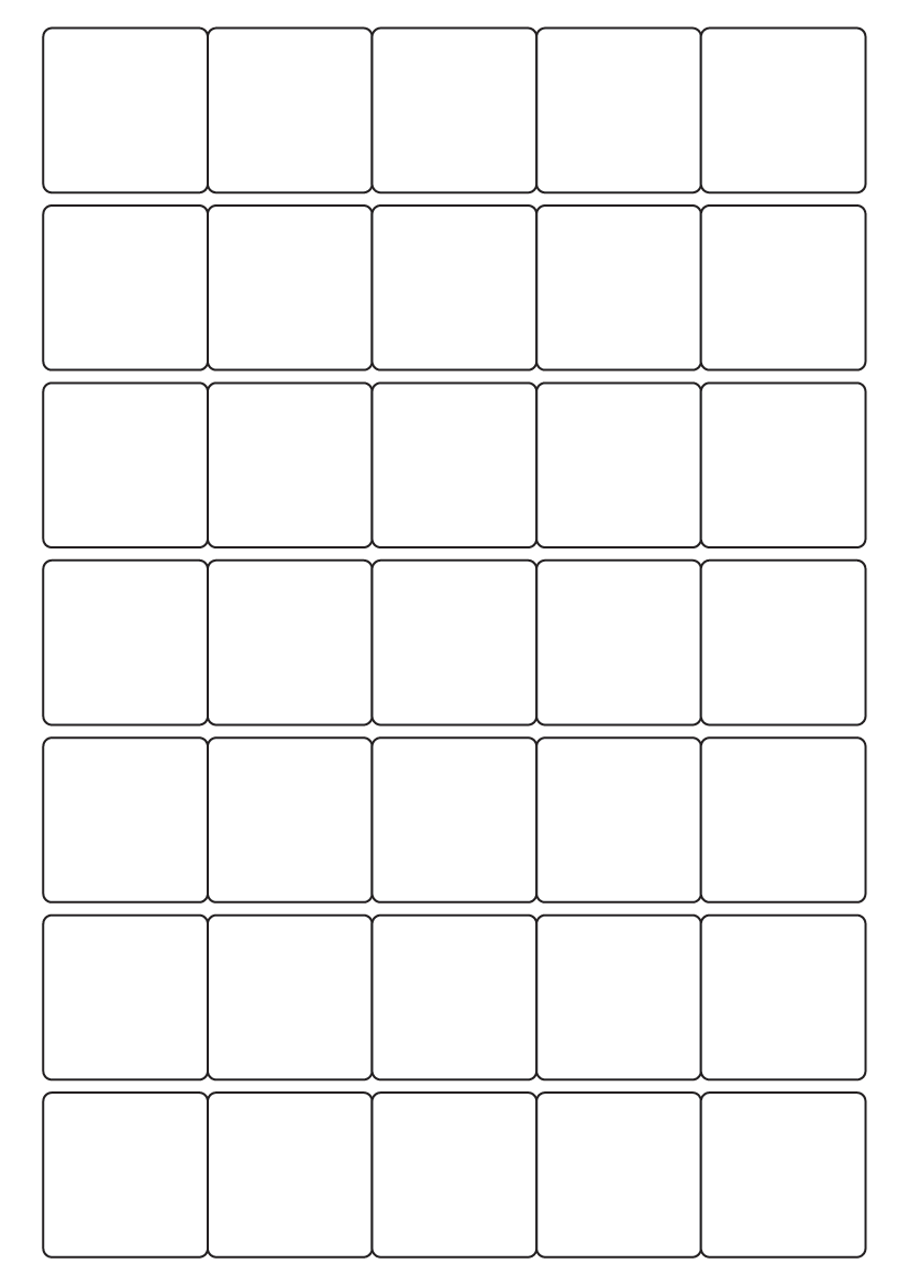 Square Labels 38 mm x 38 mm - Speciality Paper Labels