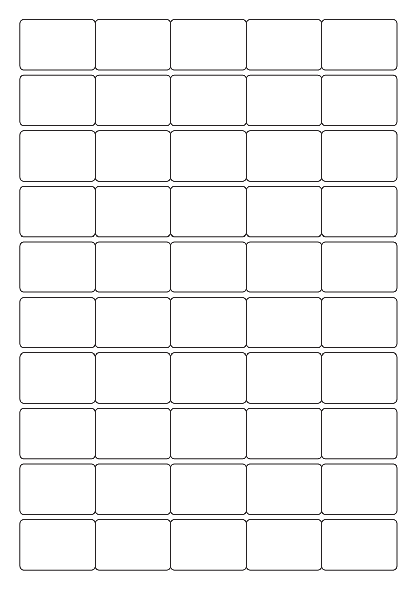 Rectangle labels 38 mm x 25.4 mm - White Paper Labels