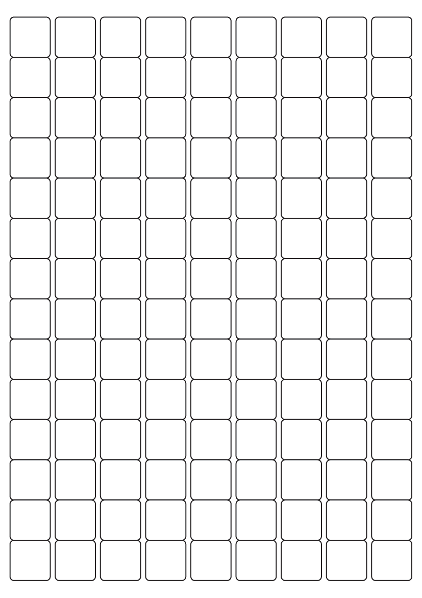 Square Labels 20 mm x 20 mm - White Paper Labels