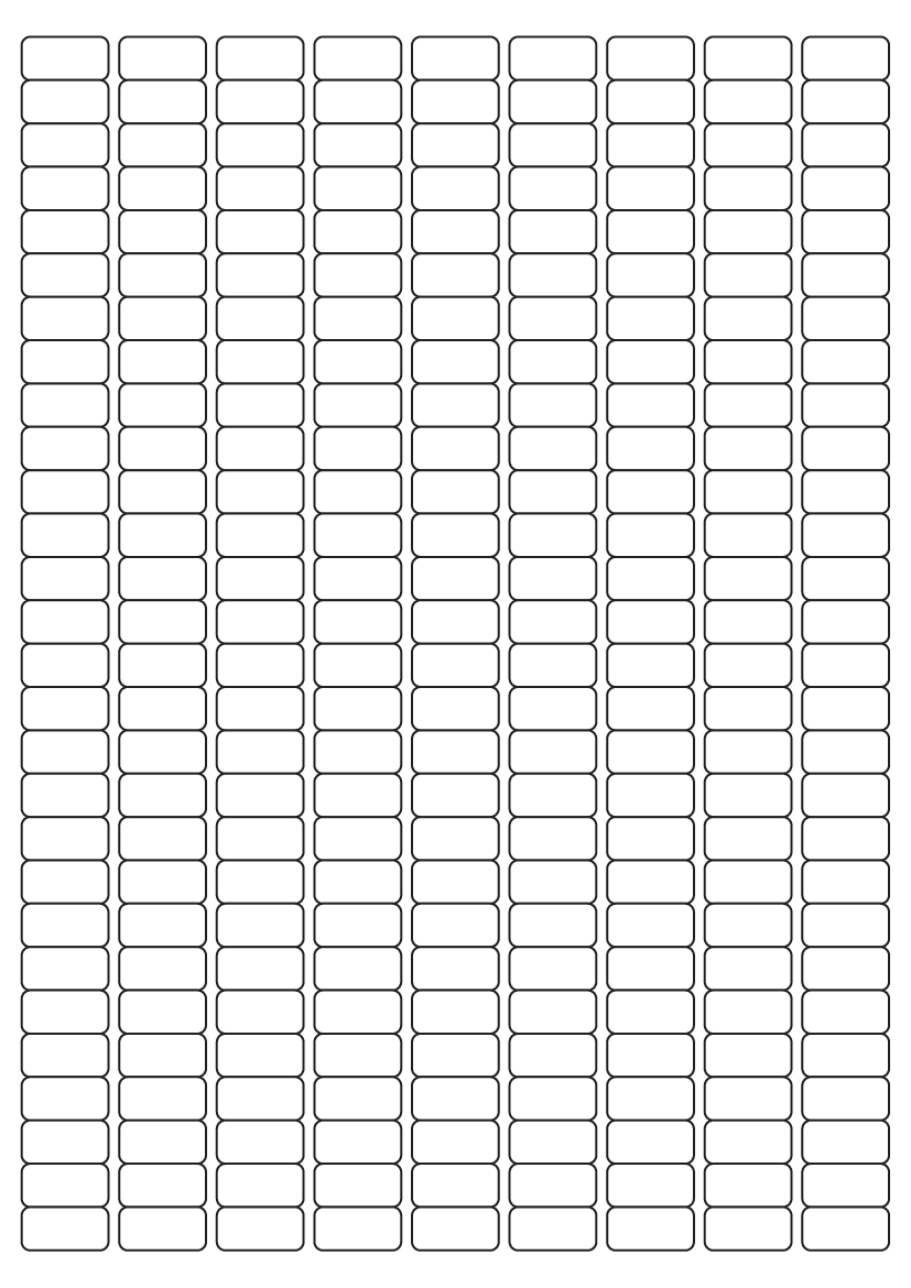 Rectangle Labels 20 mm x 10 mm - White Paper Labels