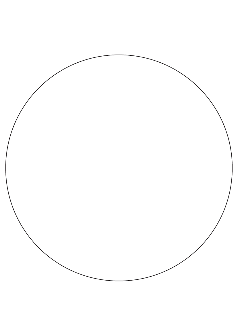 Circle label 200mm diameter - White Paper Labels