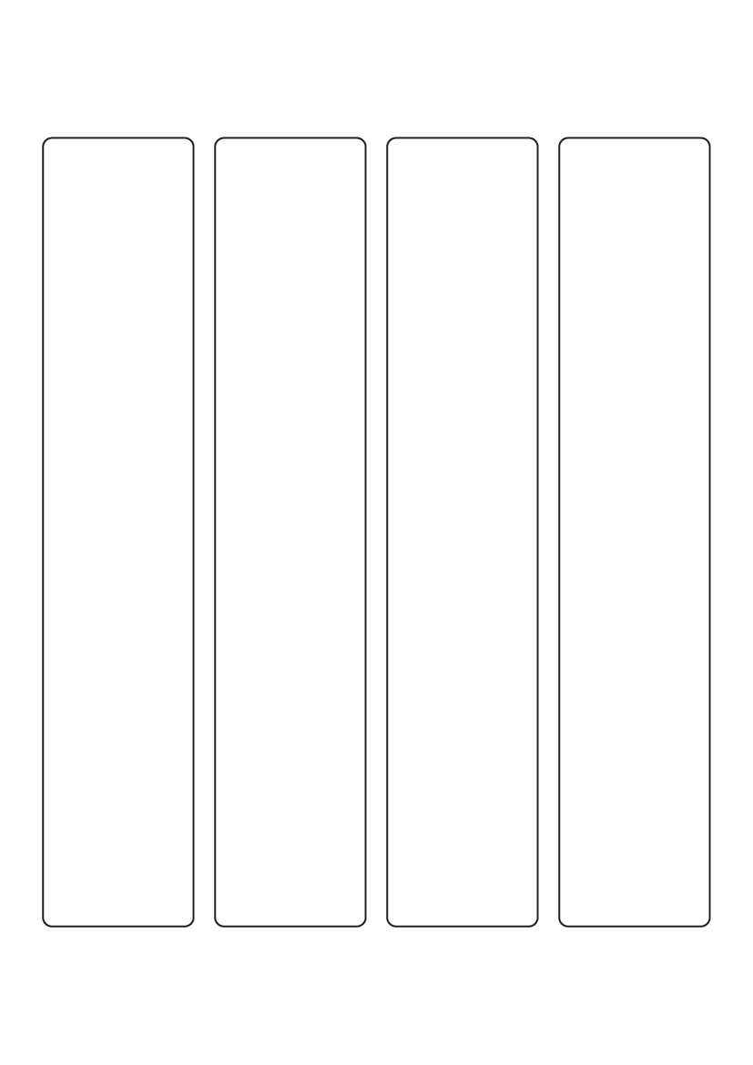 Rectangle Labels 220mm x 42mm - Speciality Paper Labels