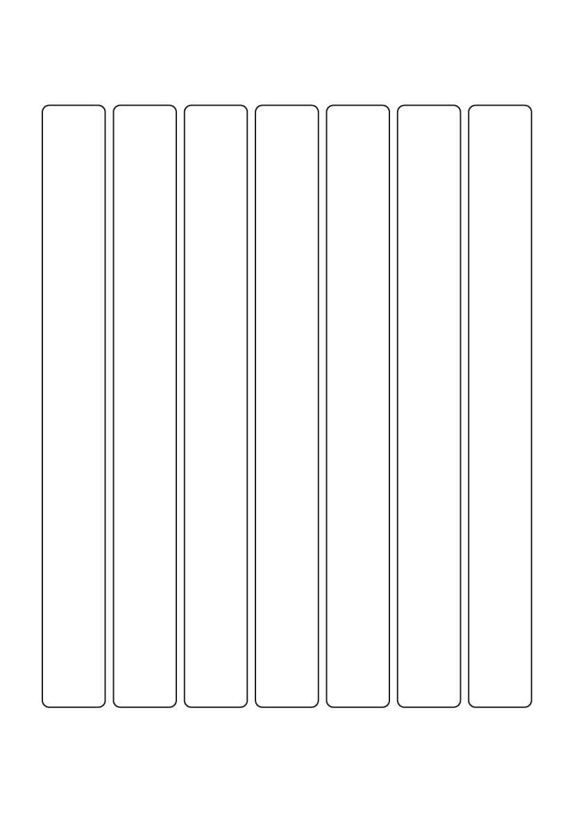 Rectangle Labels 220mm x 23mm - Synthetic Labels