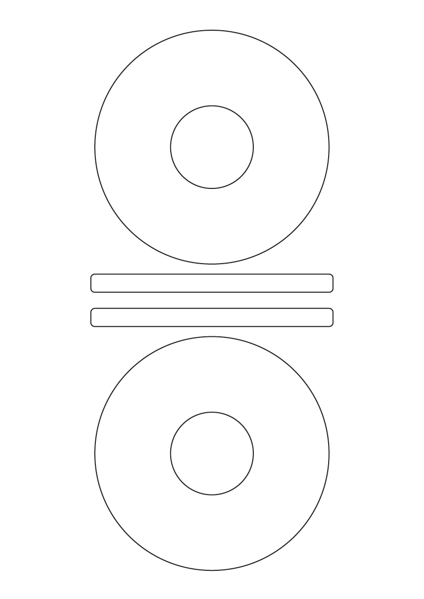 CD Sets labels - White Paper Labels
