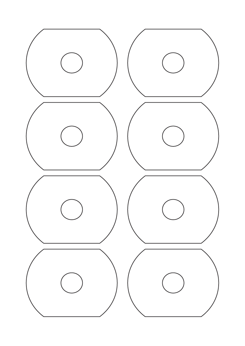 CD labels business card round - White Paper Labels