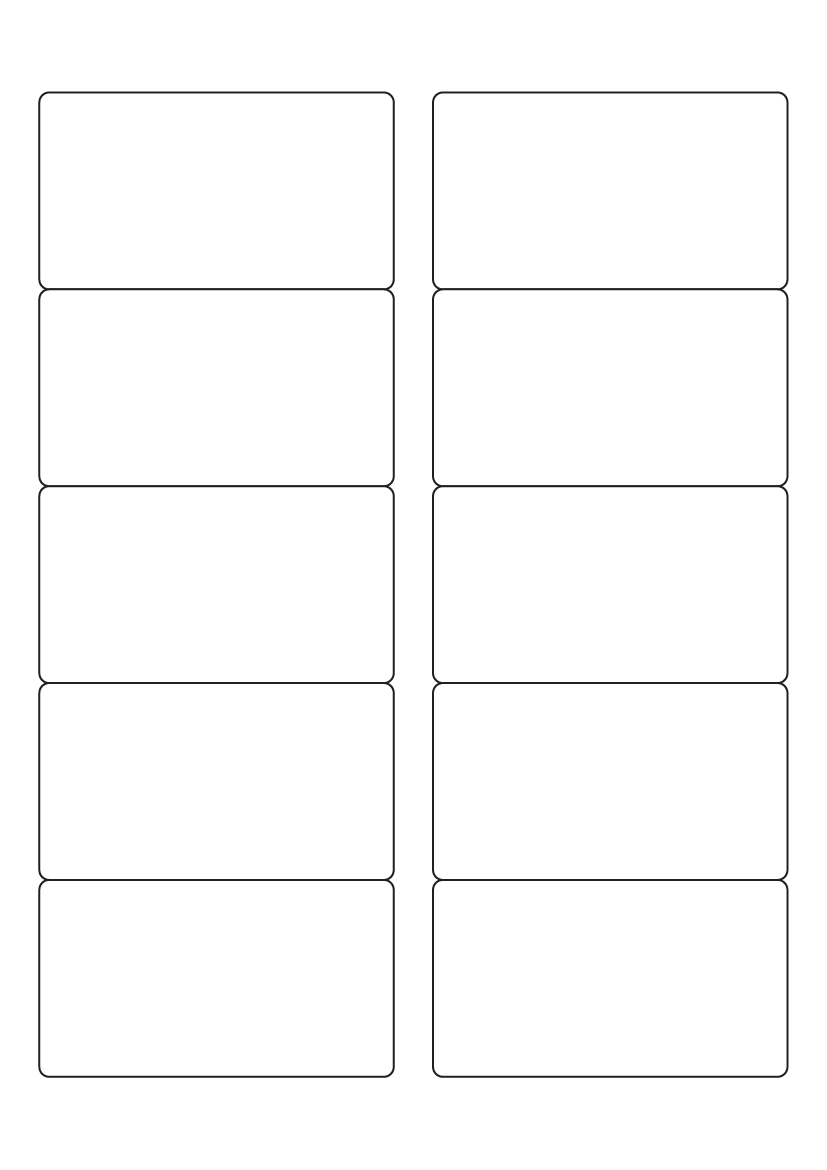 Rectangle Labels 90 mm x 50 mm - Synthetic Labels