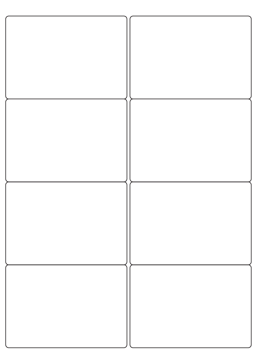 Rectangle Labels 99.1mm x 67.7mm - White Paper Brand Compatible