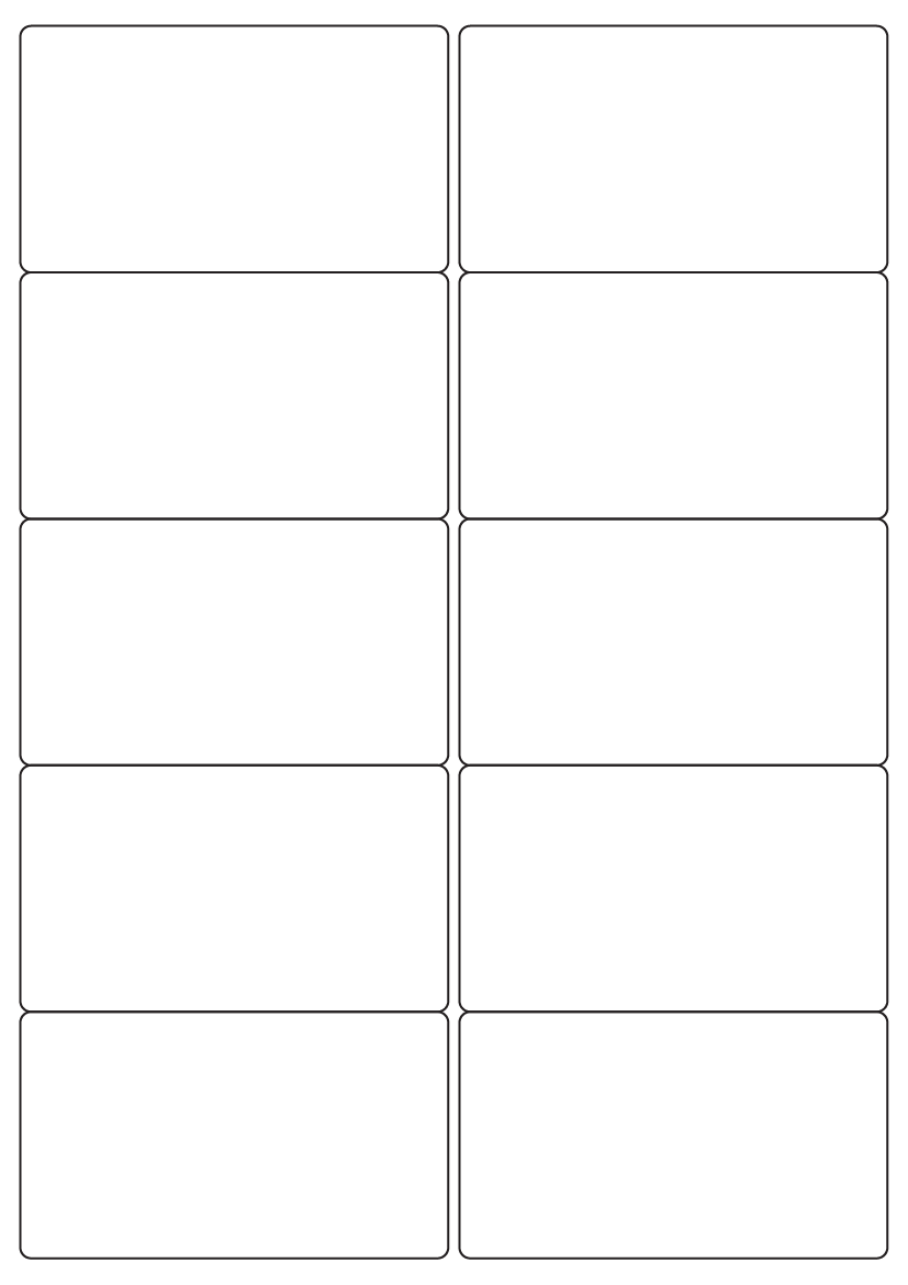 Rectangle Labels 99mm x 57mm - White Paper Brand Compatible