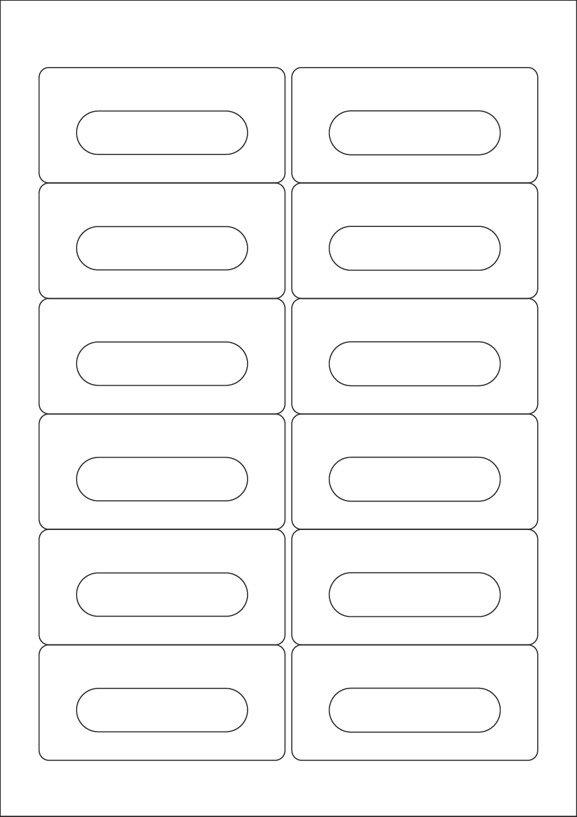 Audio Cassette - White Paper Labels - Brand Compatible