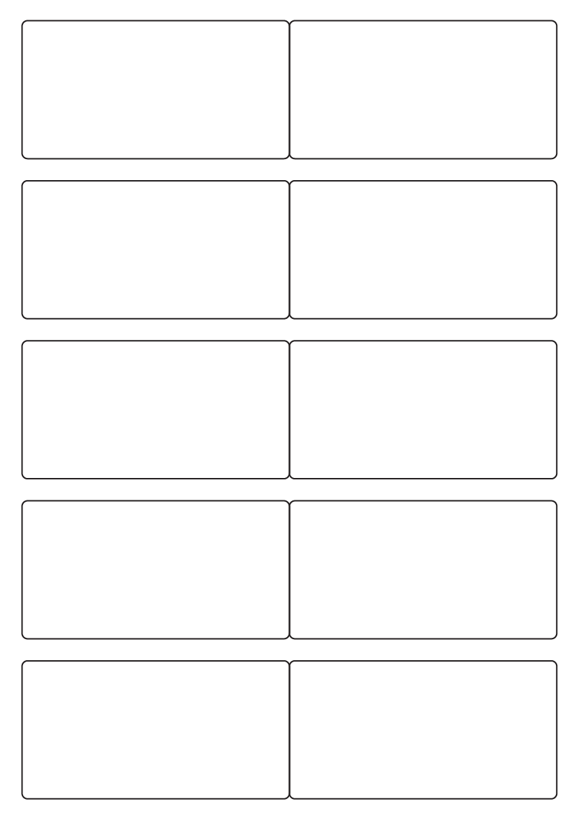 Rectangle Labels 97 mm x 50 mm - White Paper Labels