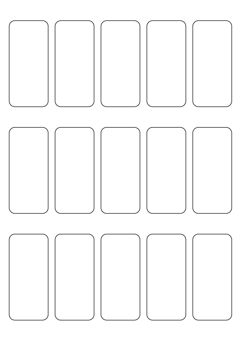 Rectangle Labels 34 mm x 75 mm - Speciality Paper Labels