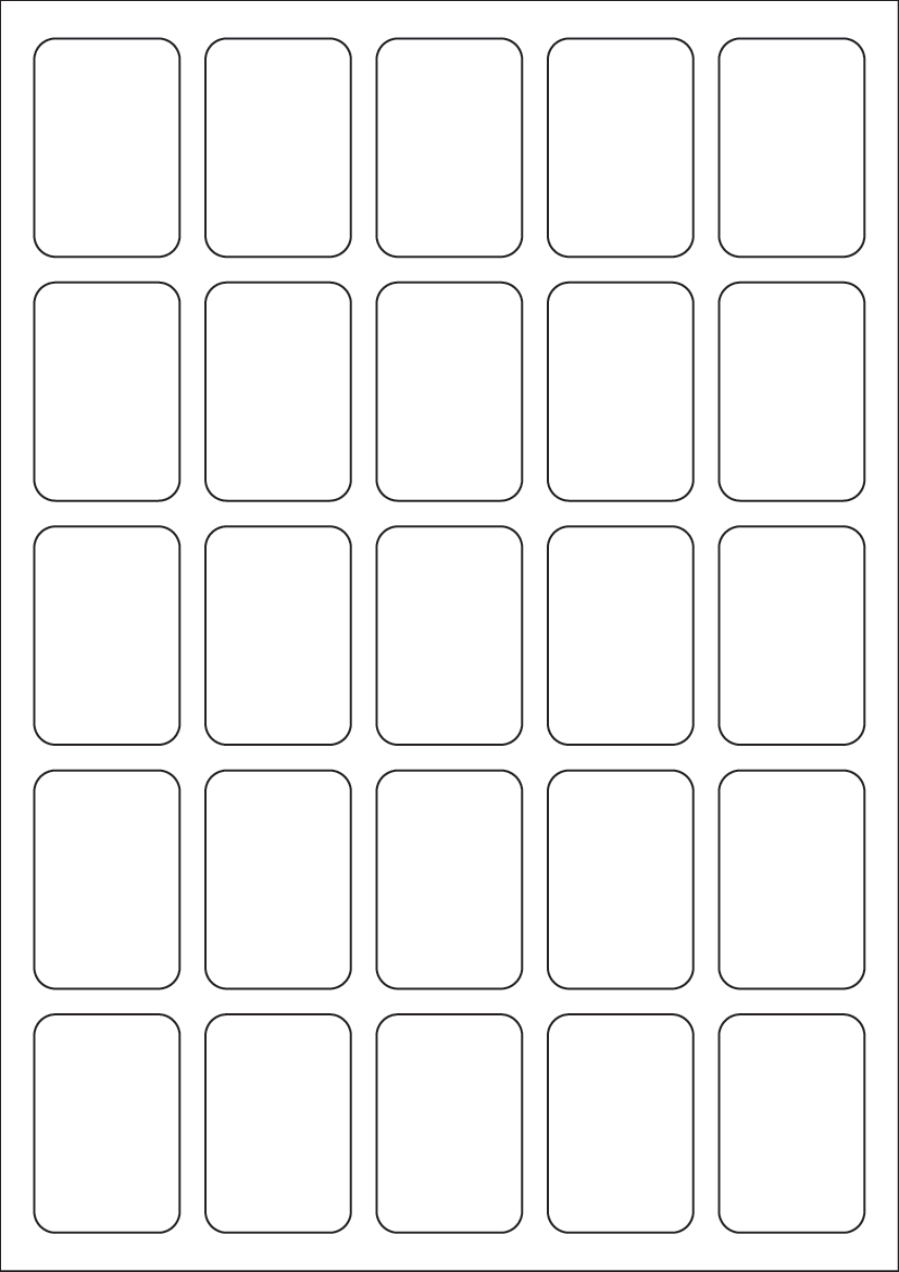 Rectangle Labels 34 mm x 51 mm - Speciality Paper Labels