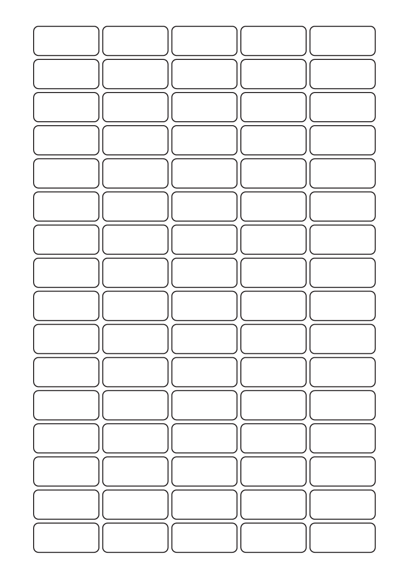 Rectangle labels 33.5 mm x 15 mm - Solid Colours Paper Labels