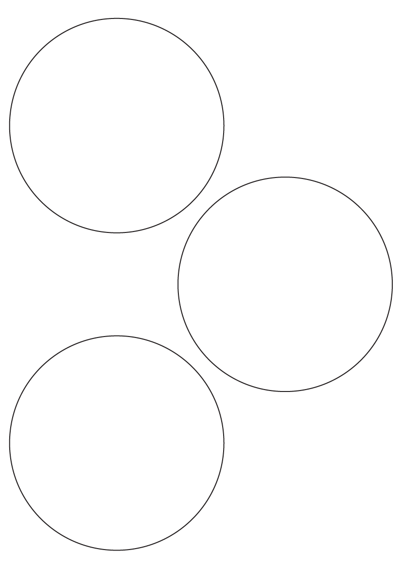 Circle Label 112 mm diameter - White Paper Labels