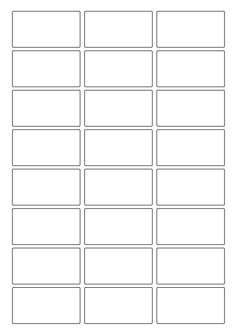 Rectangle Label 60 mm x 32 mm - Speciality Paper Labels