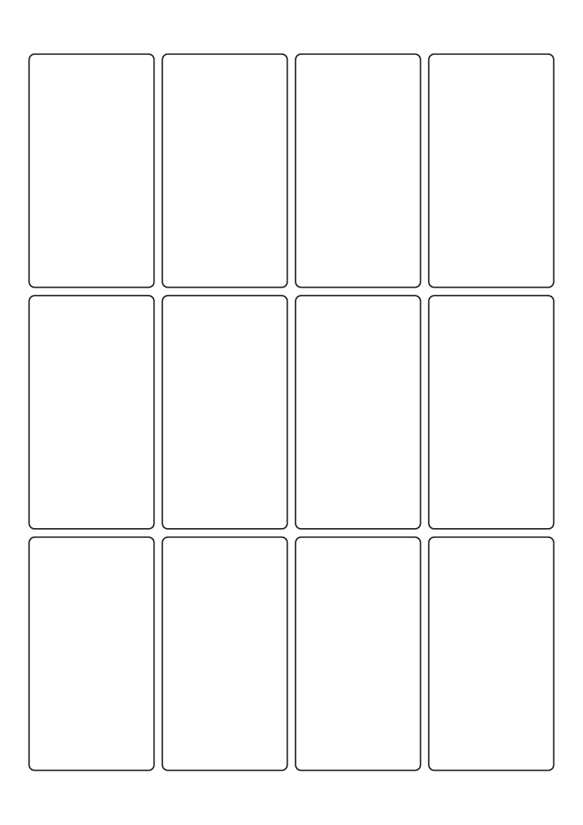 Rectangle Labels 45 mm x 84 mm - White Paper Labels