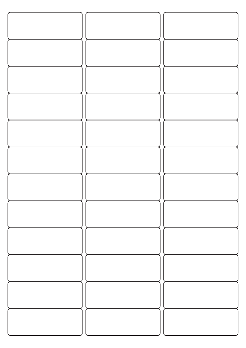 Rectangle Label 63.5 mm x 23 mm - Speciality Paper Labels