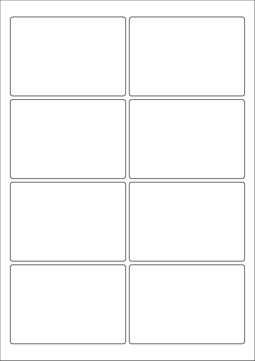 Rectangle Labels 95mm x 65mm - Speciality Paper Labels