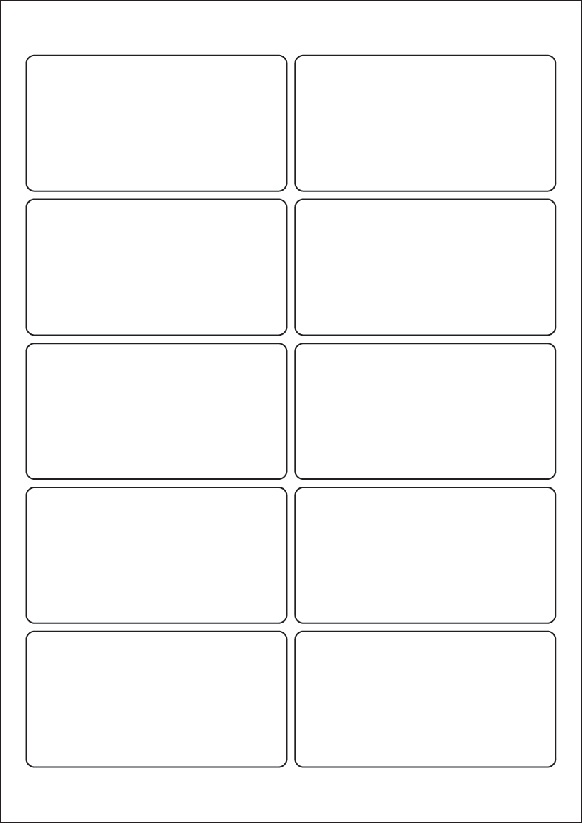 Rectangle Labels 94mm x 49mm - Speciality Paper Labels