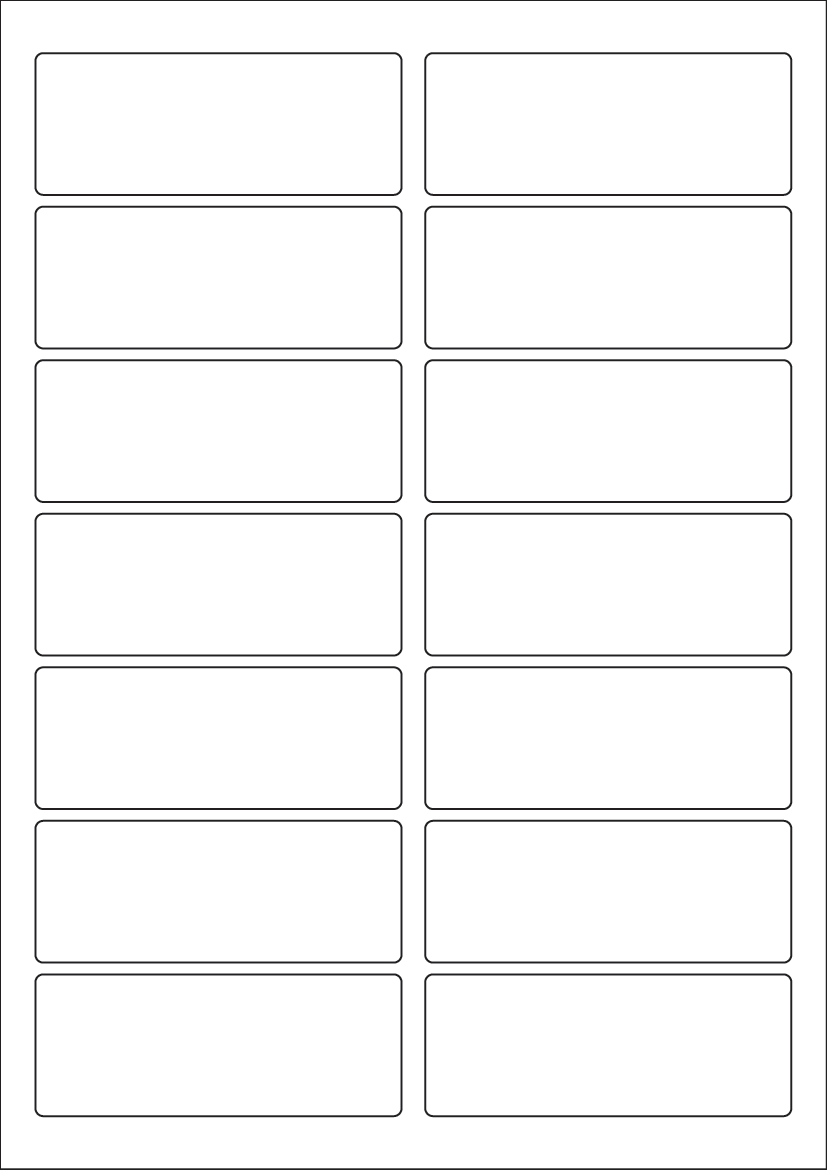 Rectangle Labels 93mm x 36mm - Synthetic Labels