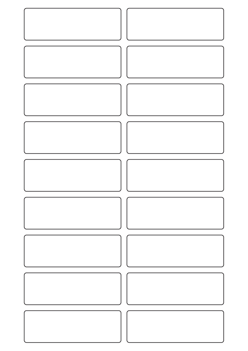 Rectangle Labels 82mm x 27mm - Speciality Paper Labels