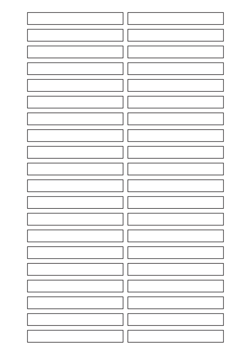 Rectangle Labels 80mm x 10mm - Speciality Paper Labels