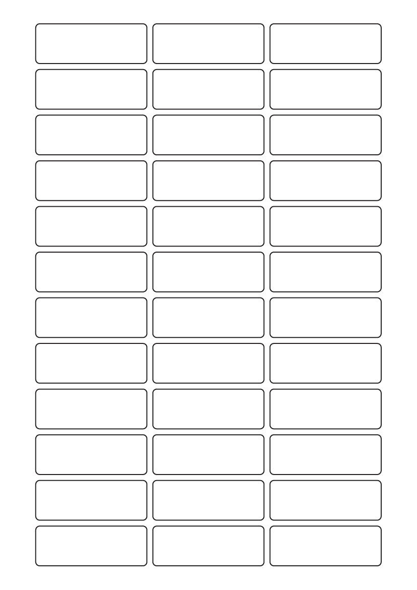 Rectangle Labels 56mm x 20mm - Speciality Paper Labels