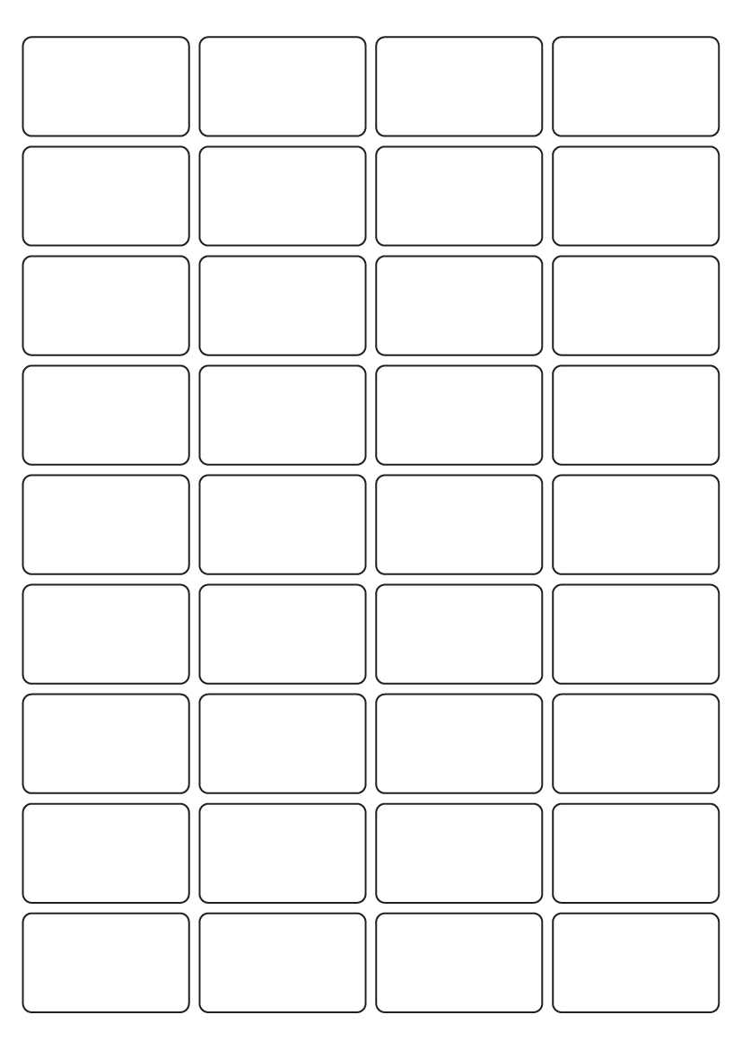 Rectangle Labels 47mm x 28.3mm - Speciality Paper Labels