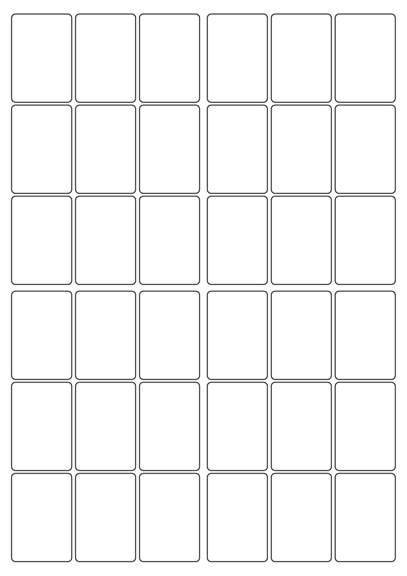 Rectangle Labels 45mm x 31mm - White Paper Labels