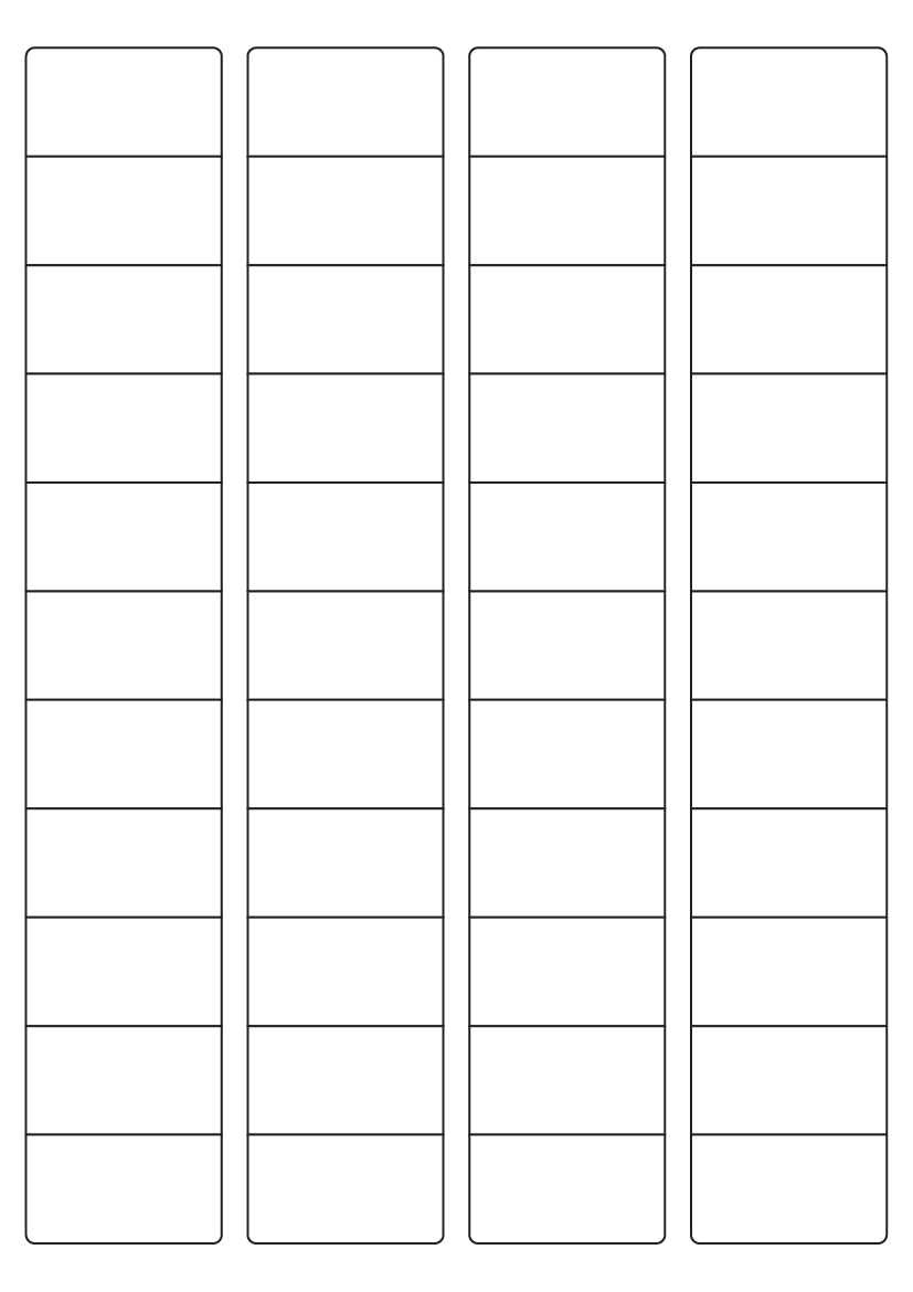 Rectangle Labels 45mm x 25mm - Fluorescent Paper Labels