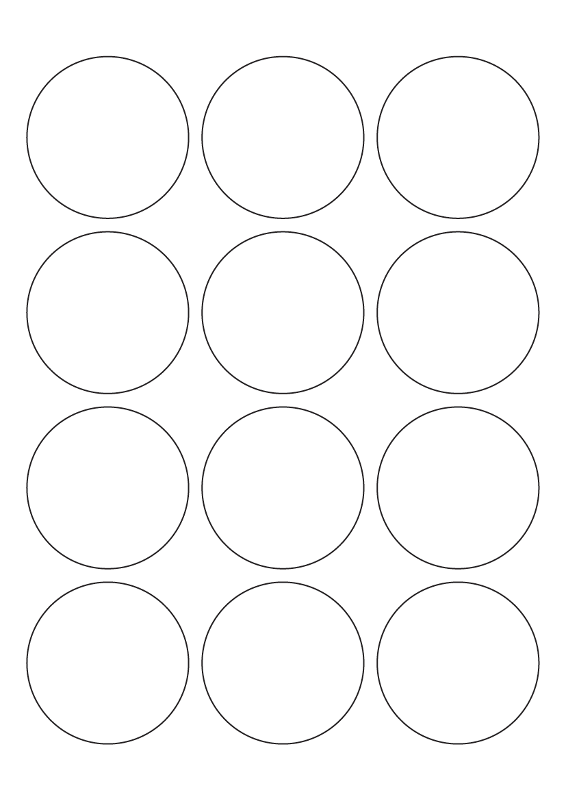 Circle Labels 60mm diameter - Speciality Paper Labels