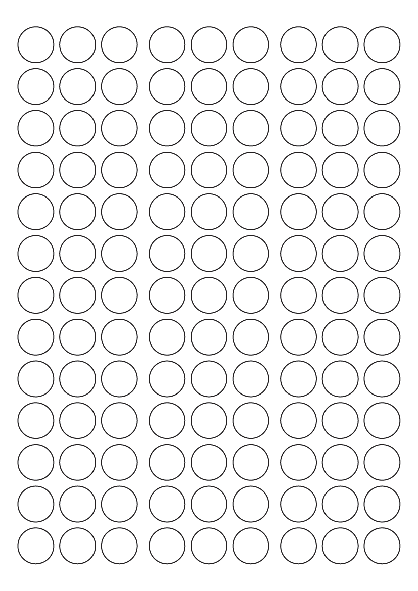 Circle Labels 18mm diameter - White paper Labels